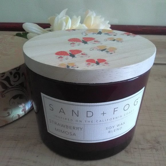 New SAND + FOG Strawberry Mimosa Candle - Picture 2 of 7